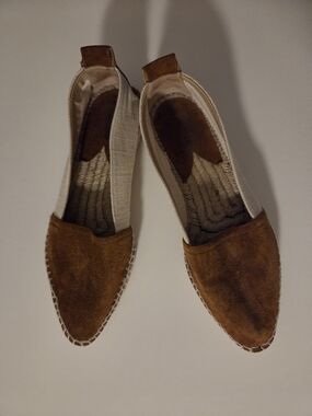 Paul Andrew Brown and Cream Espadrille Flats